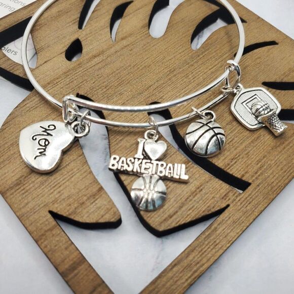 Basketball Mom Expandable Charm Bracelet - Picture 2 of 10